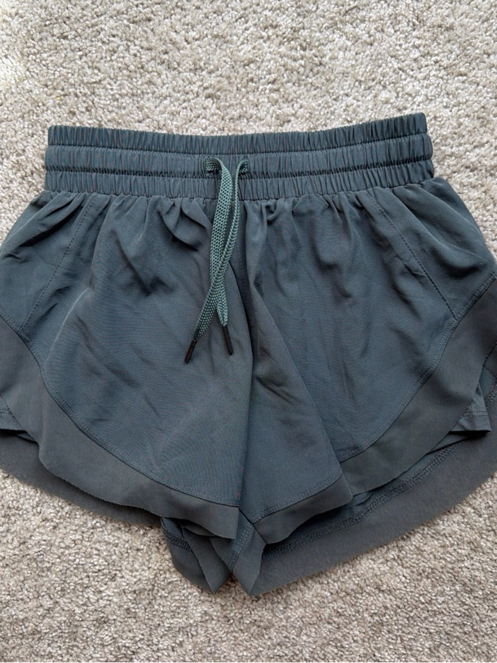 Dark Green Halara Running Shorts Size Small